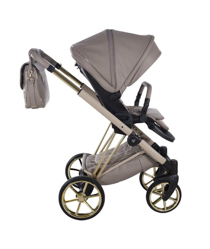 Junama Diamond Cubby Kombi-Kinderwagen - Cappuccino/Gold
