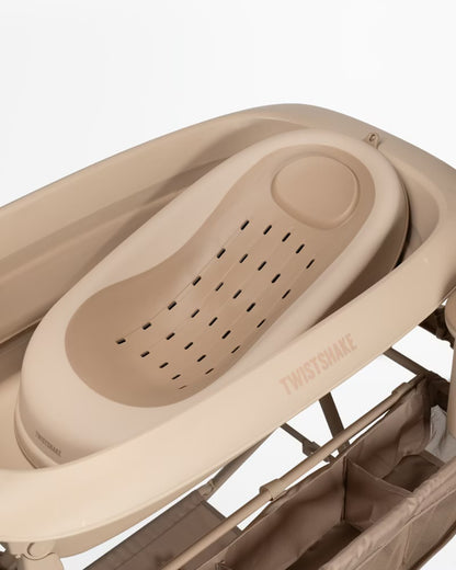 Luxus-Badeset Mocha - Zusammenklappbare Badewanne mit Badeständer