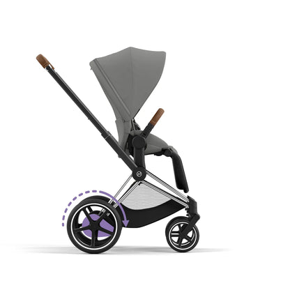 CYBEX e-PRIAM Set Gestell in Chrome Brown - Mirage Grey