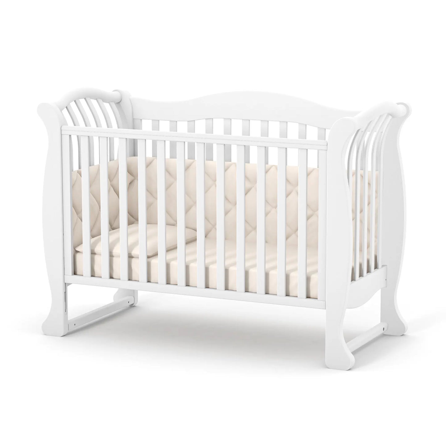 Veres LD19 Babybett (120×60 cm) • Grand Edition aus Massivholz