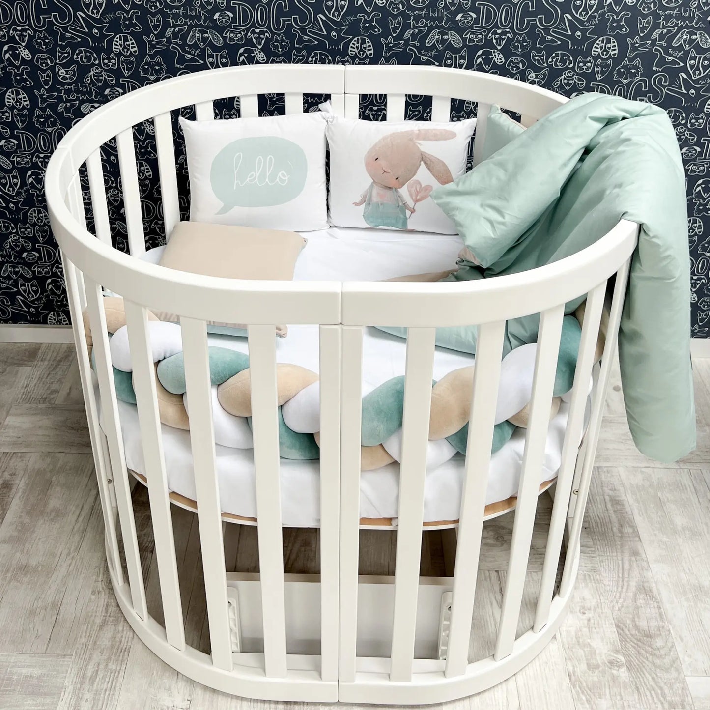 Schaukelsystem für das Babybett Rom (90*70)