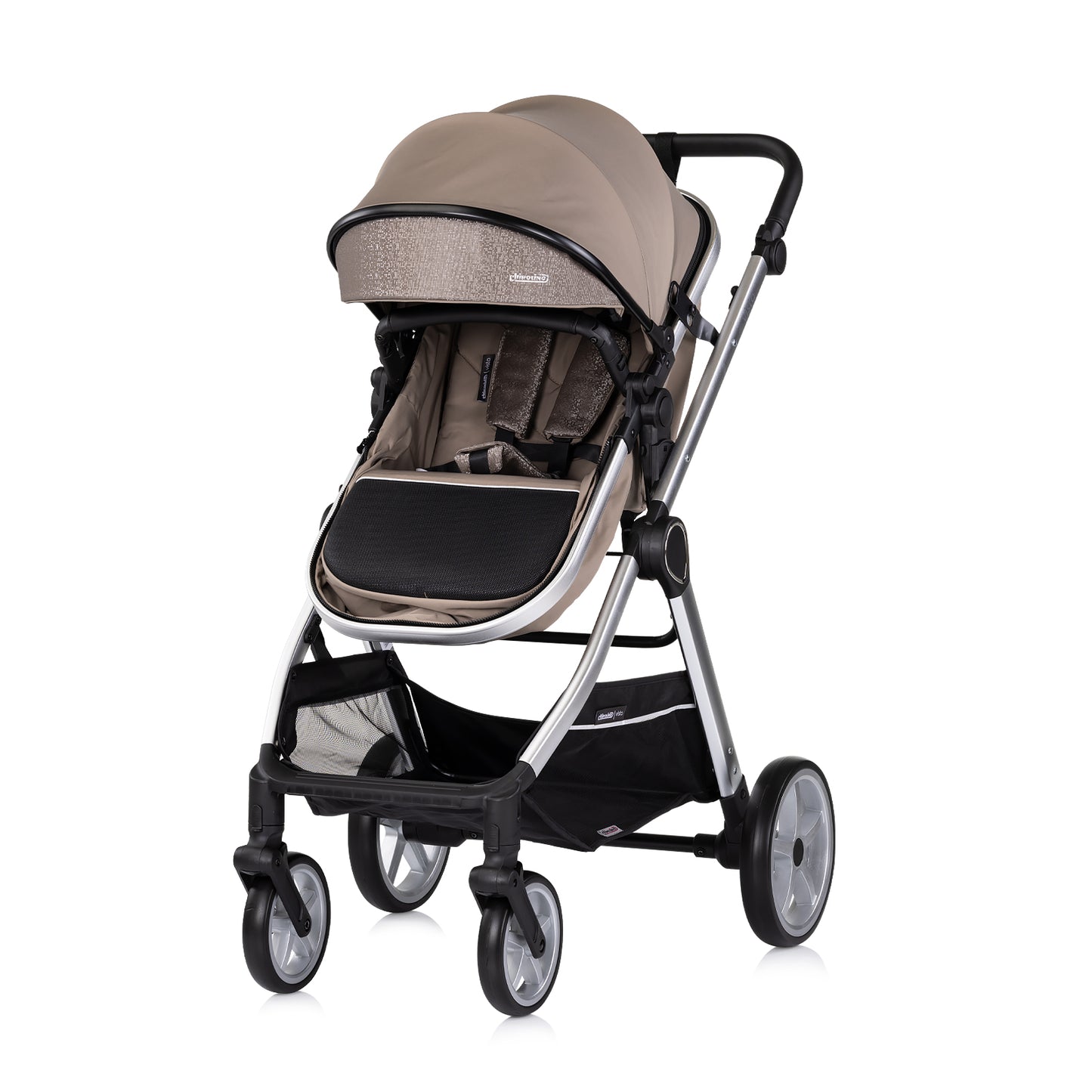 3-in-1 VERWANDELBARER KINDERWAGEN „VISTA“ TIRAMISU