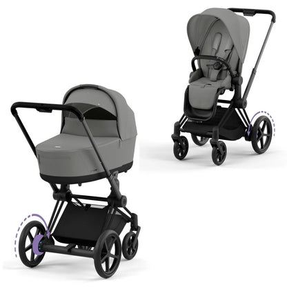CYBEX e-PRIAM Set Gestell in Matt Black - Mirage Grey