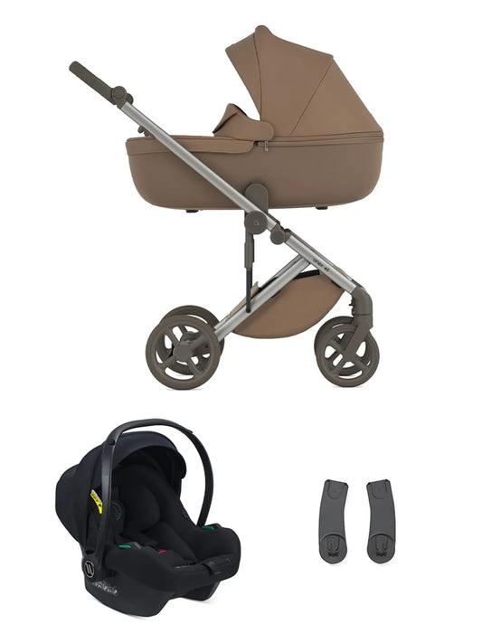 Anex Eli – Bundle 3in1 – Kombi Kinderwagen – inkl. Sportsitz, Babywanne und Avionaut Cosmo 2.0 Smart Babyschale – Woody – Kollektion 2026
