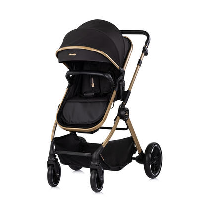3-in-1 BABY-TRANSFORMATIONSKINDERWAGEN "PEARL" - NOIR
