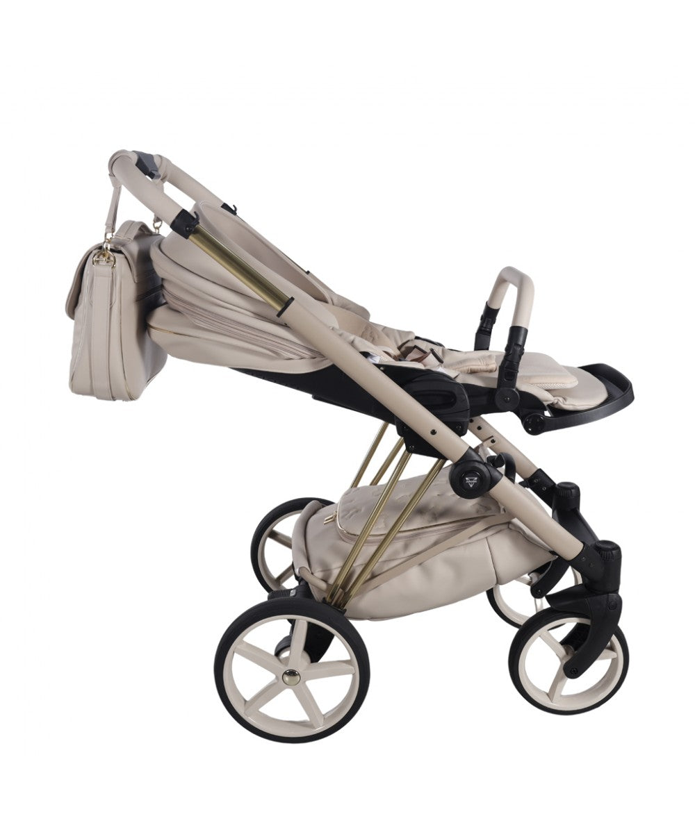 Junama Diamond Cubby Kombi-Kinderwagen - Beige/Gold