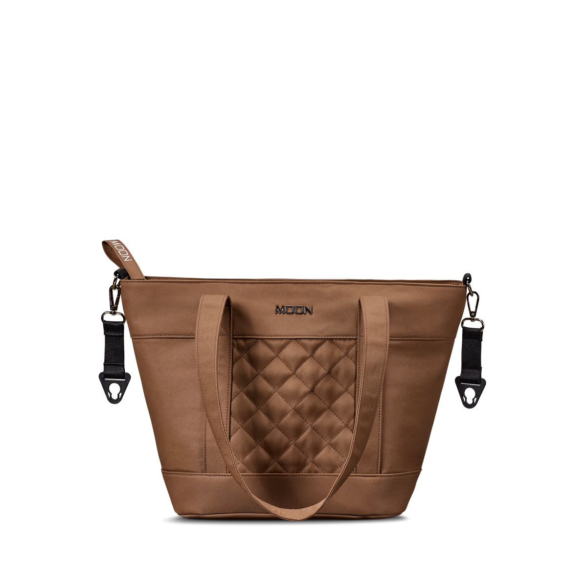 MOON - V-SHAPE BAG cognac