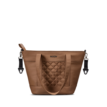 MOON - V-SHAPE BAG cognac