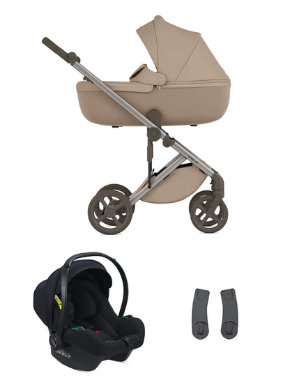 Anex Eli – Bundle 3in1 – Kombi Kinderwagen – inkl. Sportsitz, Babywanne und Avionaut Cosmo 2.0 Smart Babyschale – Gato – Kollektion 2026