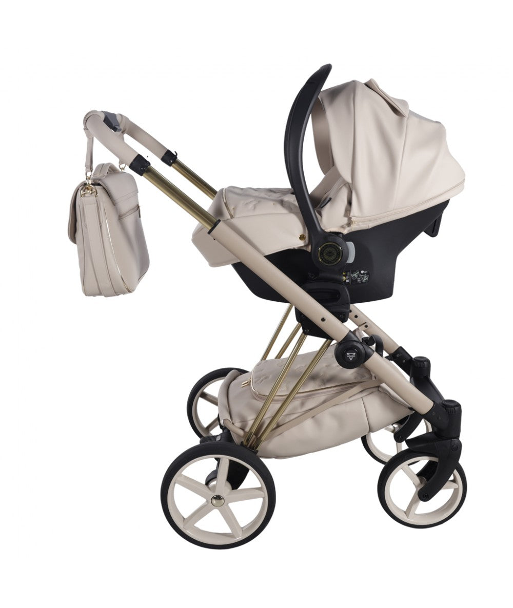 Junama Diamond Cubby Kombi-Kinderwagen - Beige/Gold