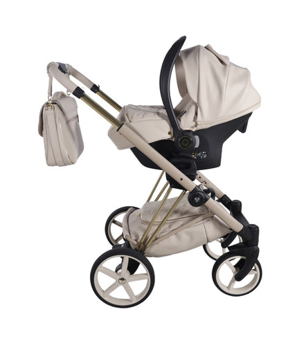 Junama Diamond Cubby Kombi-Kinderwagen - Beige/Gold