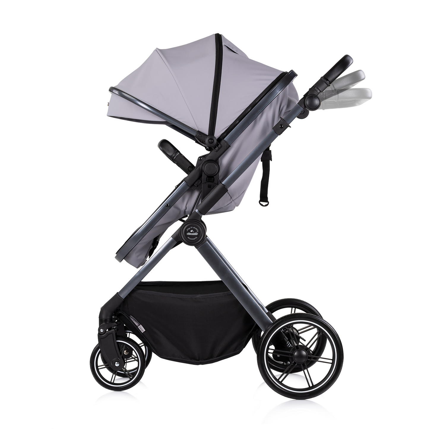 3-in-1 BABY-TRANSFORMATIONSKINDERWAGEN "PEARL" - PLATINUM
