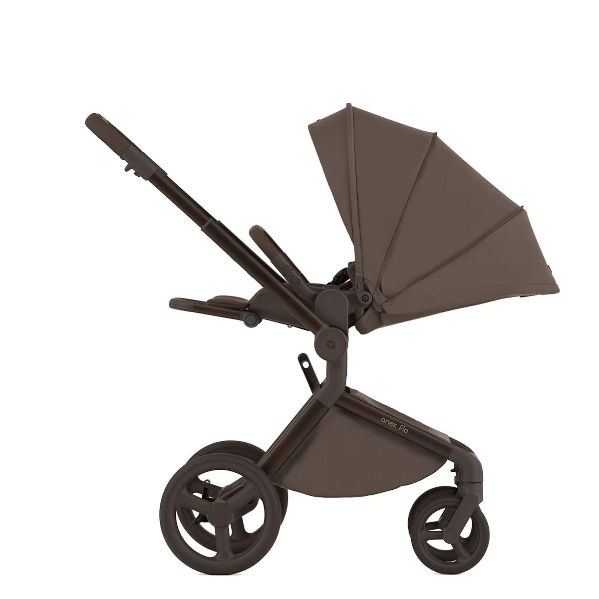 BUNDLE SET: ANEX FLO BROWNY Kombi-Kinderwagen 4in1 inkl. NUNA ARRA FLEX BABYSCHALE & BASE NEXT