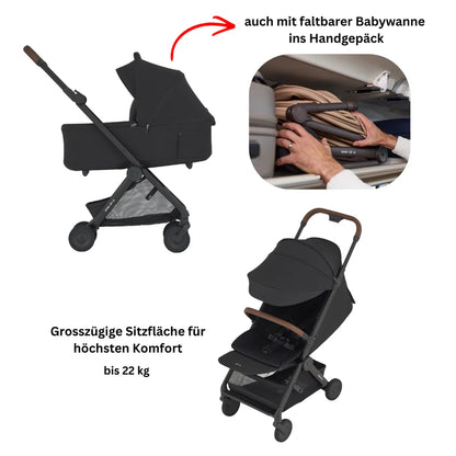 ANEX AIR-Q TRAVEL-BUNDLE 2-IN-1 SET MIT FALTBARER BABYWANNE - MUNA