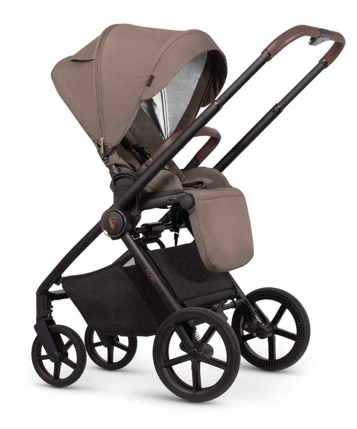 VENICCI CLARO „ALMOND“ - 3-in-1 Kinderwagen + TIAGO AUTOSITZ