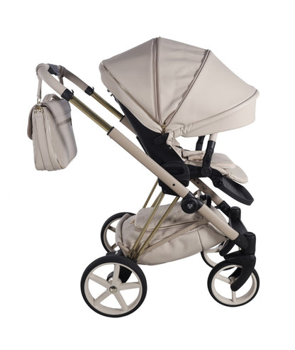 Junama Diamond Cubby Kombi-Kinderwagen - Beige/Gold