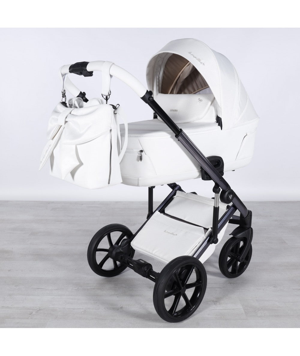 Junama Diamond Le Papillon Kombi-Kinderwagen - Glitter White