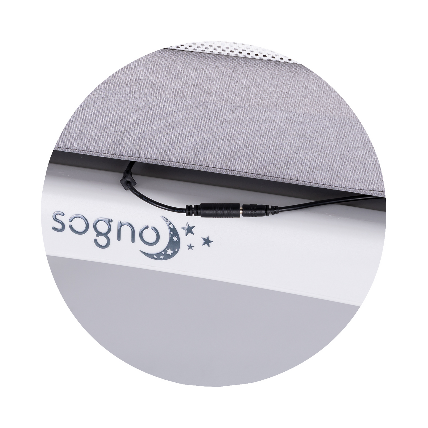 ELEKTRISCHES KINDERBETT/WIEGE MIT LED-DISPLAY „SOGNO“ GREY