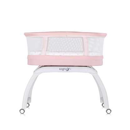 ELEKTRISCHES KINDERBETT/WIEGE MIT LED-DISPLAY „SOGNO“ PINK