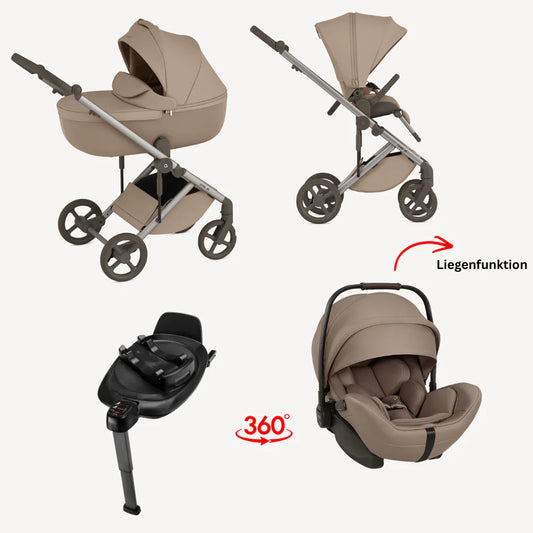 BUNDLE SET: ANEX ELI GATO 4IN1 BUNDLE SET INKL BABYSCHALE & ISOFIX 360°
