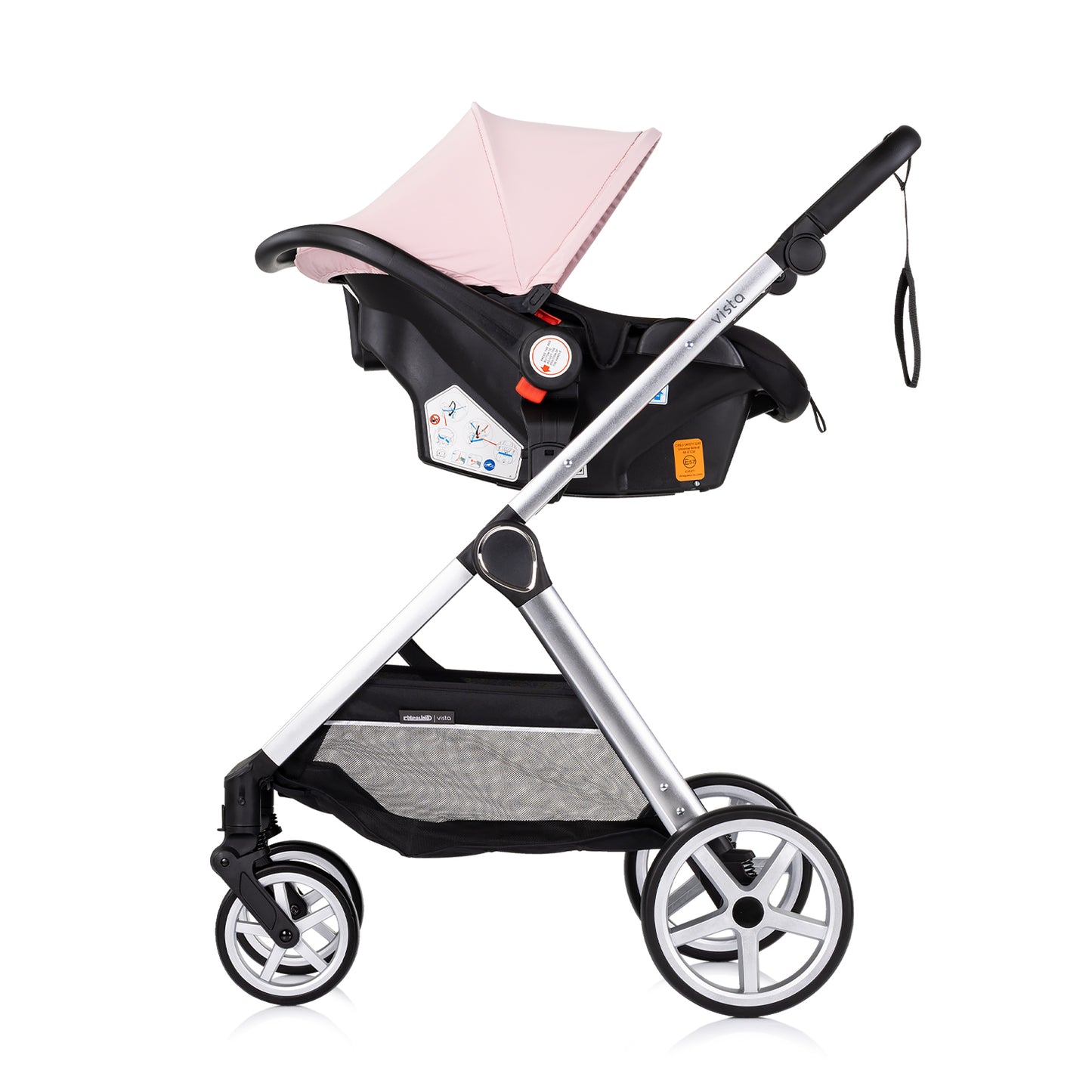 3-in-1 VERWANDELBARER KINDERWAGEN „VISTA“ MARSHMALLOWPINK