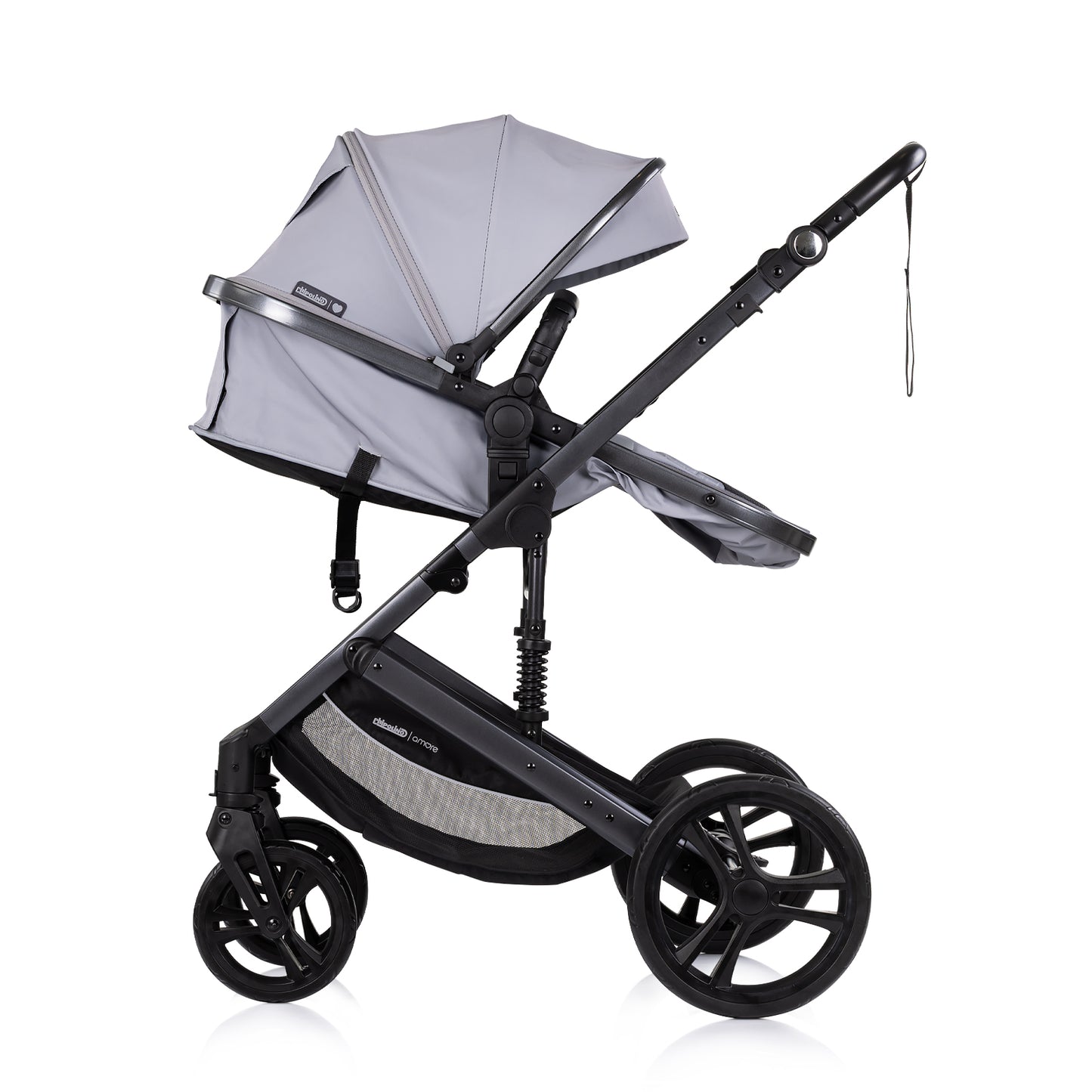 3-in-1 VERWANDELBARER KINDERWAGEN „AMORE“ PLATINUM