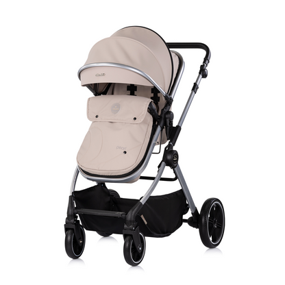 3-in-1 BABY-TRANSFORMATIONSKINDERWAGEN "PEARL" - LATTE