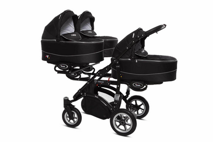 Kinderwagen „TRIPPY“ für Drillinge - SCHWARZ