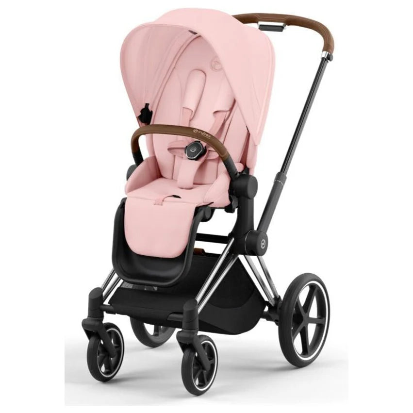 CYBEX PRIAM Set Gestell in Chrome Brown - Peach Pink