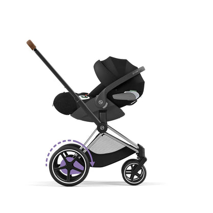 CYBEX - e-Priam Rahmen - Chrome with Brown Details