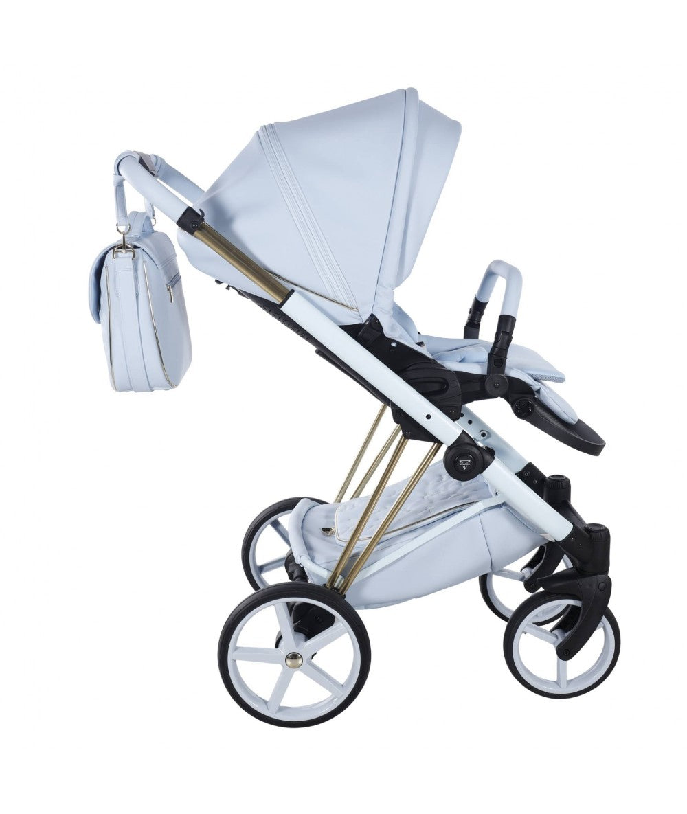 Junama Diamond Cubby Kombi-Kinderwagen - Blue/Gold