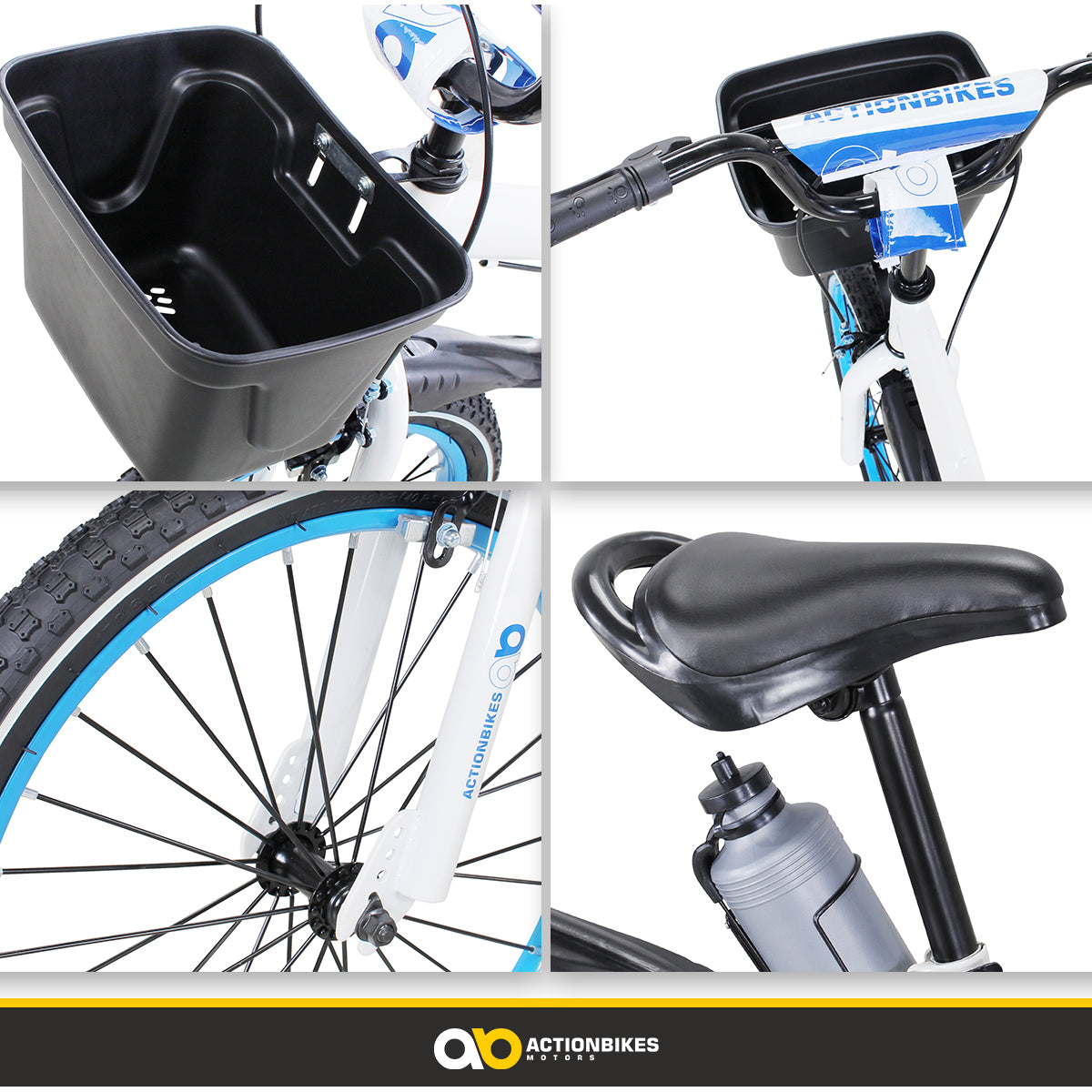 Kinderfahrrad Donaldo 20 Zoll, V-Brake-Bremsen, höhenverstellbar, Seitenständer, Korb