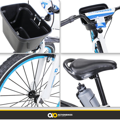 Kinderfahrrad Donaldo 20 Zoll, V-Brake-Bremsen, höhenverstellbar, Seitenständer, Korb