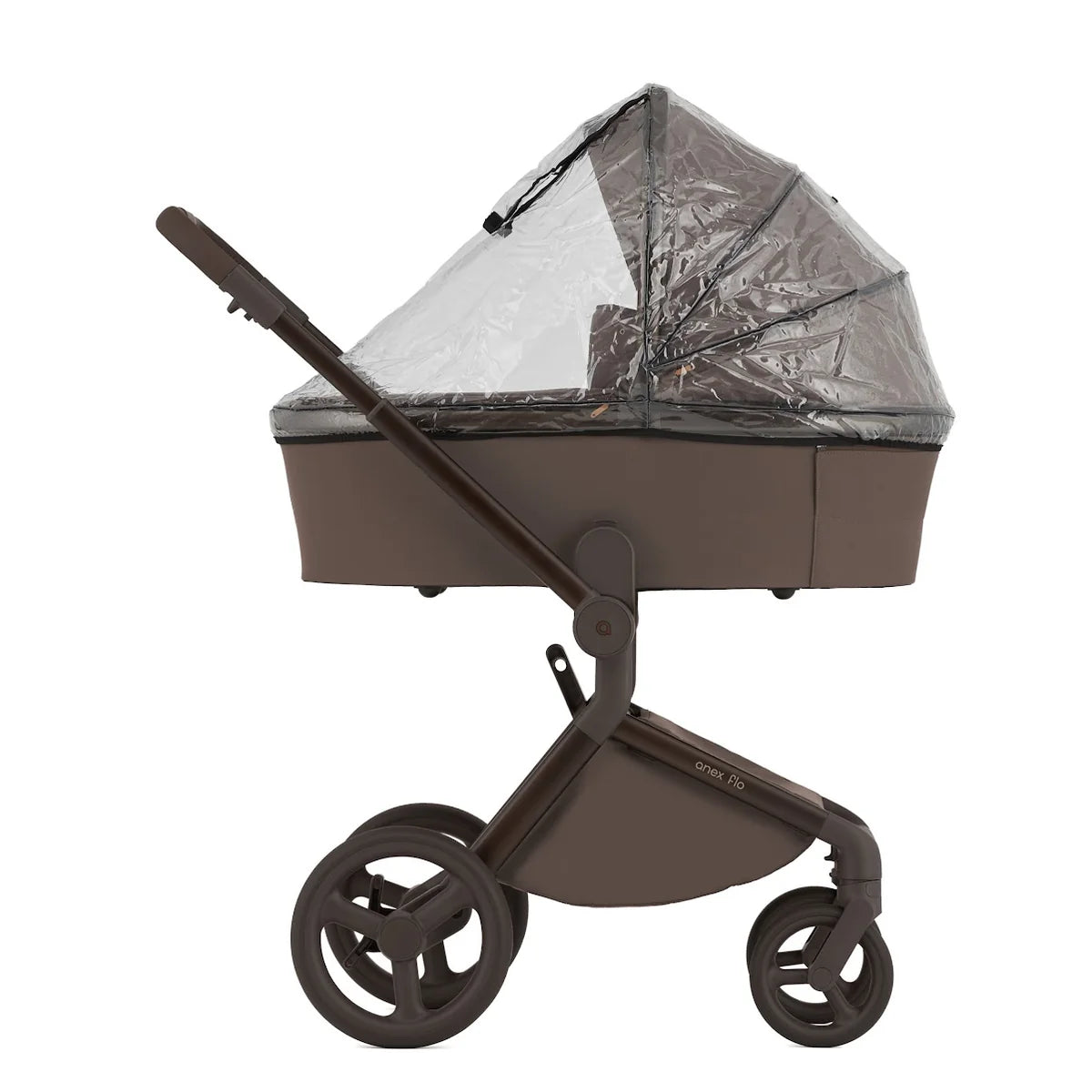 BUNDLE SET: ANEX FLO BROWNY Kombi-Kinderwagen 4in1 inkl. NUNA ARRA FLEX BABYSCHALE & BASE NEXT