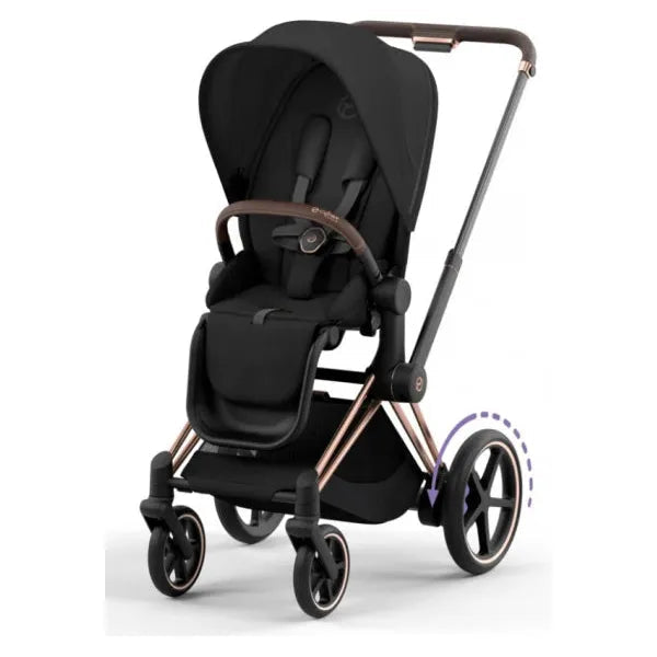 CYBEX e-PRIAM Set Gestell in Roségold - Sepia Black