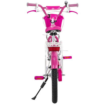 Kinderfahrrad Daisy 20 Zoll, pink, V-Brake-Bremsen, Antirutschgriffe, Kettenschutz, Korb