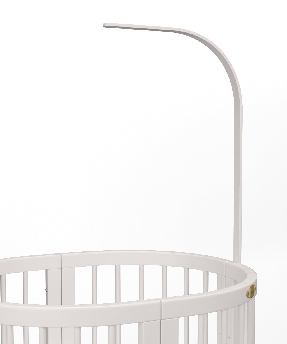 Baldachin und Spielzeughalter aus Holz, Farbe: Elfenbein