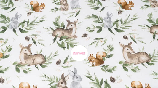 Baumwollbettlaken waldgrün