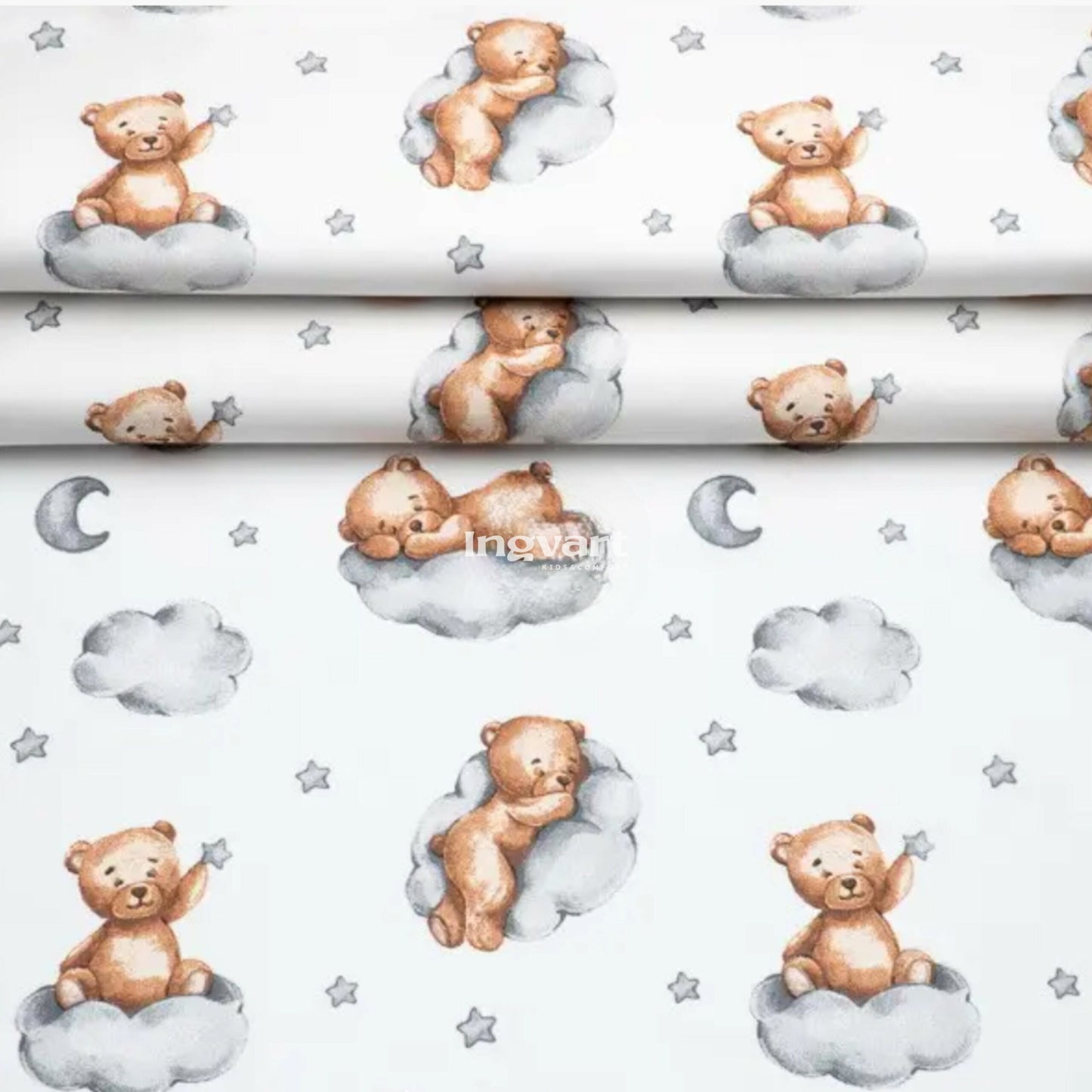 Baumwolllaken „Bärte auf Wolken“