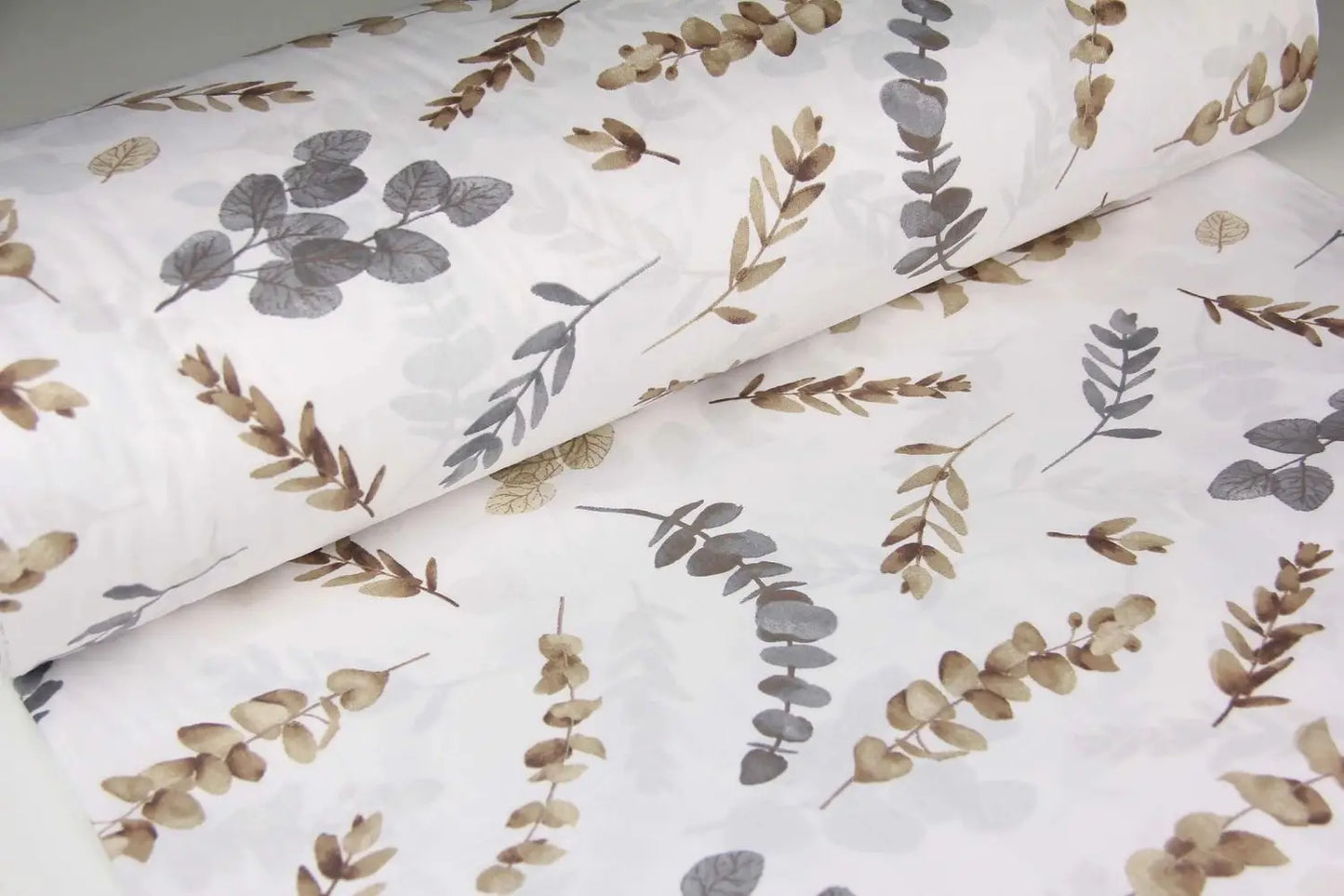 Baumwolllaken „Grau-beige Zweige“ (60x72 cm)