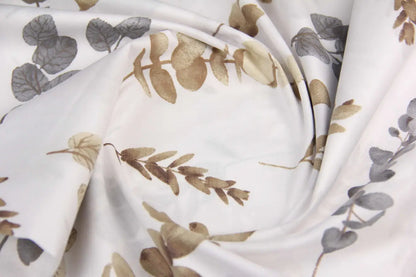 Baumwolllaken „Grau-beige Zweige“ (60x72 cm)