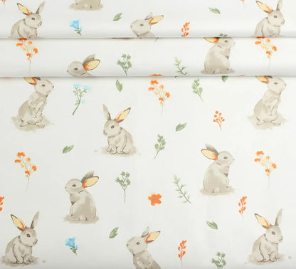 Baumwolllaken, bunte Hasen