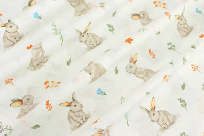 Baumwolllaken, bunte Hasen