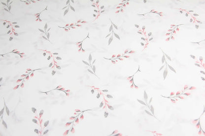 Baumwolllaken, rosa Zweige