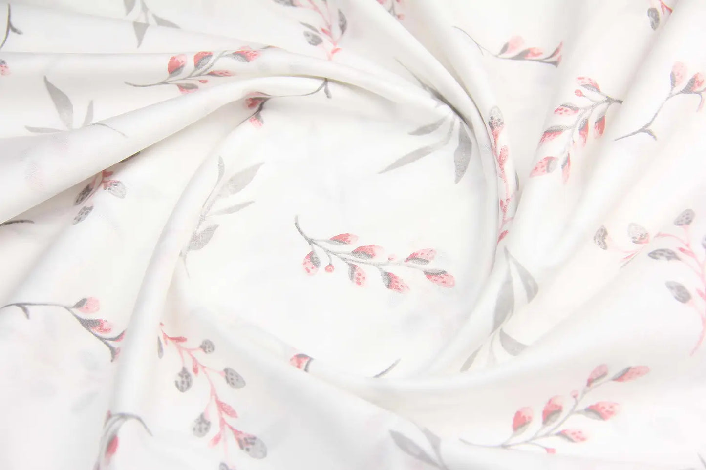 Baumwolllaken, rosa Zweige