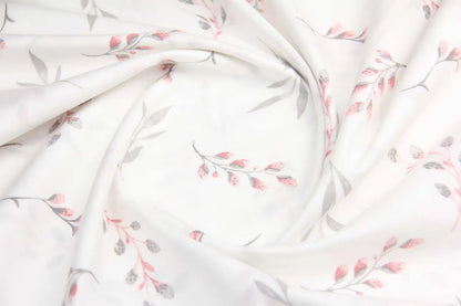 Baumwolllaken, rosa Zweige