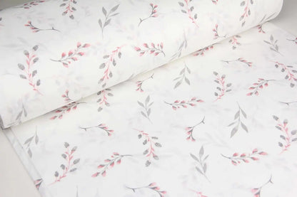 Baumwolllaken, rosa Zweige