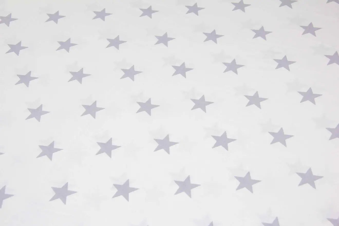 Baumwolllaken mit Sternenmuster, grau