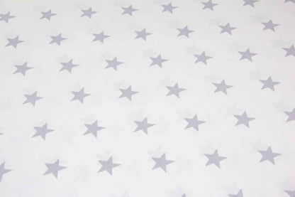 Baumwolllaken mit Sternenmuster, grau