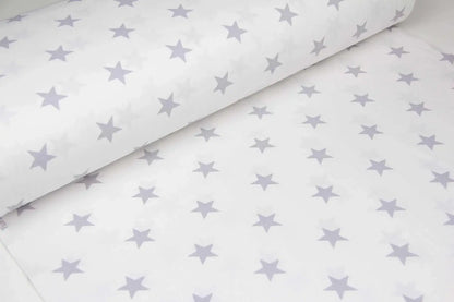 Baumwolllaken mit Sternenmuster, grau